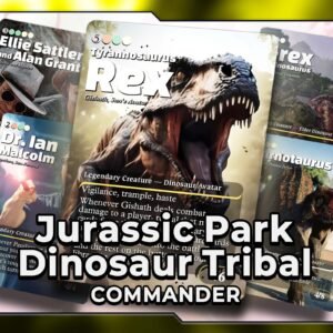 Gishath, Sun’s Avatar | Jurassic Park | Dinosaur Tribal Theme | 100 Card Commander Deck + 18 Tokens