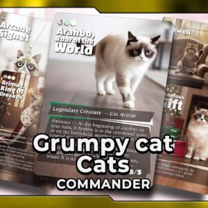 Arahbo, Roar of the World | Grumpy Cats Theme | 100 Card Commander Deck + 18 Tokens