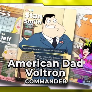 Captain America, First Avenger | American Dad Voltron | 100 Card Commander Deck + 18 Tokens
